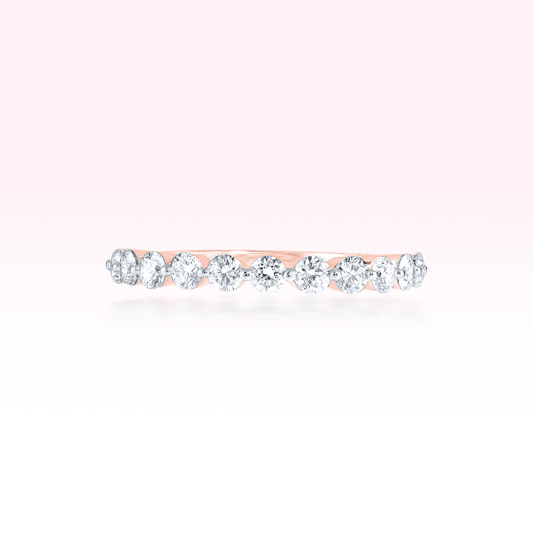 14K Rose Gold Diamond Ring - Thessia