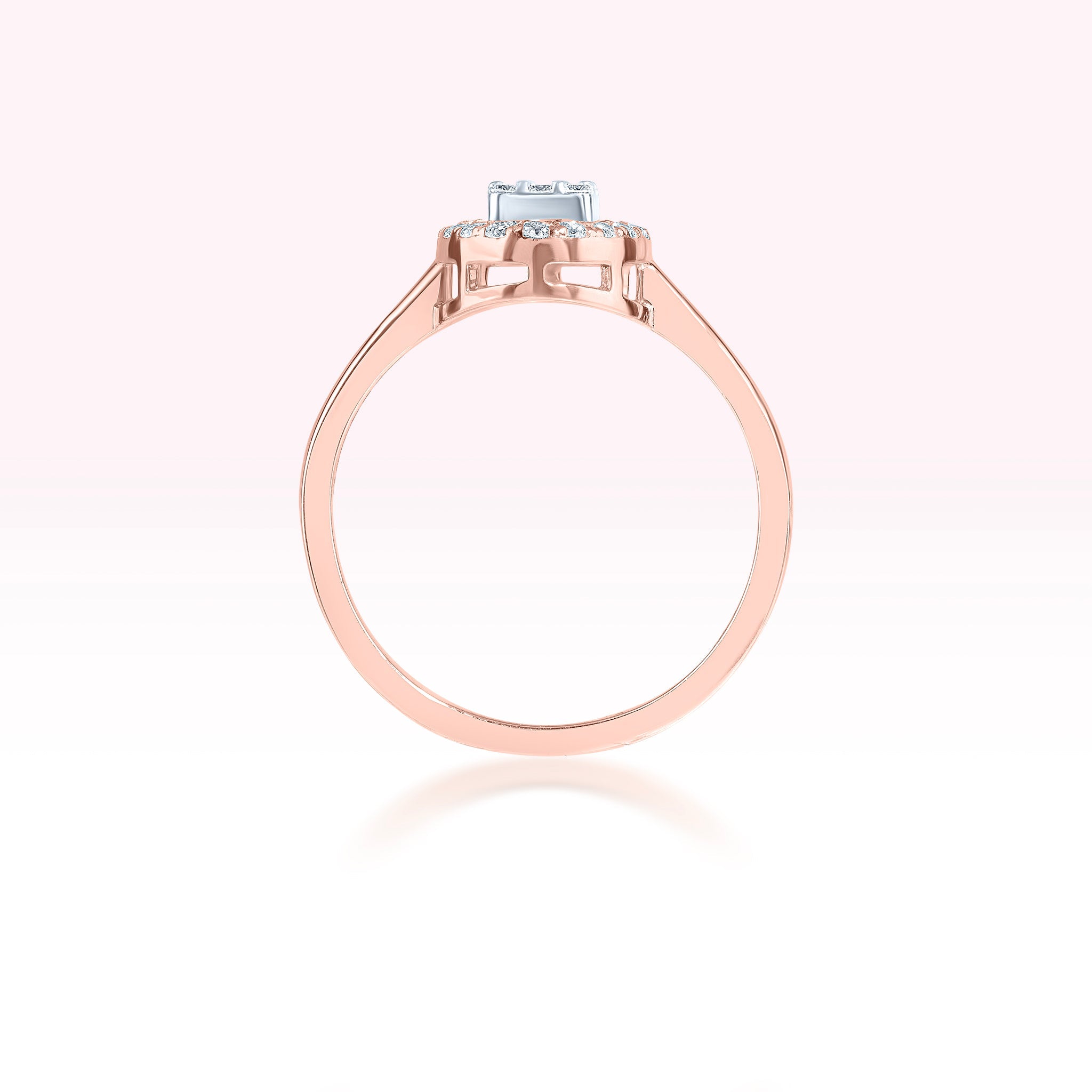 14K Rose Gold Diamond RIng - Thessia