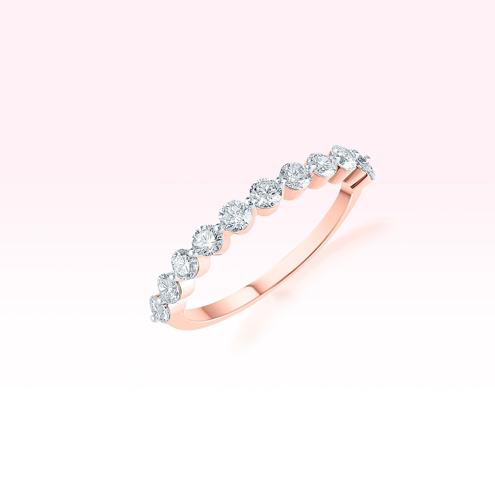 14K Rose Gold Diamond Ring - Thessia