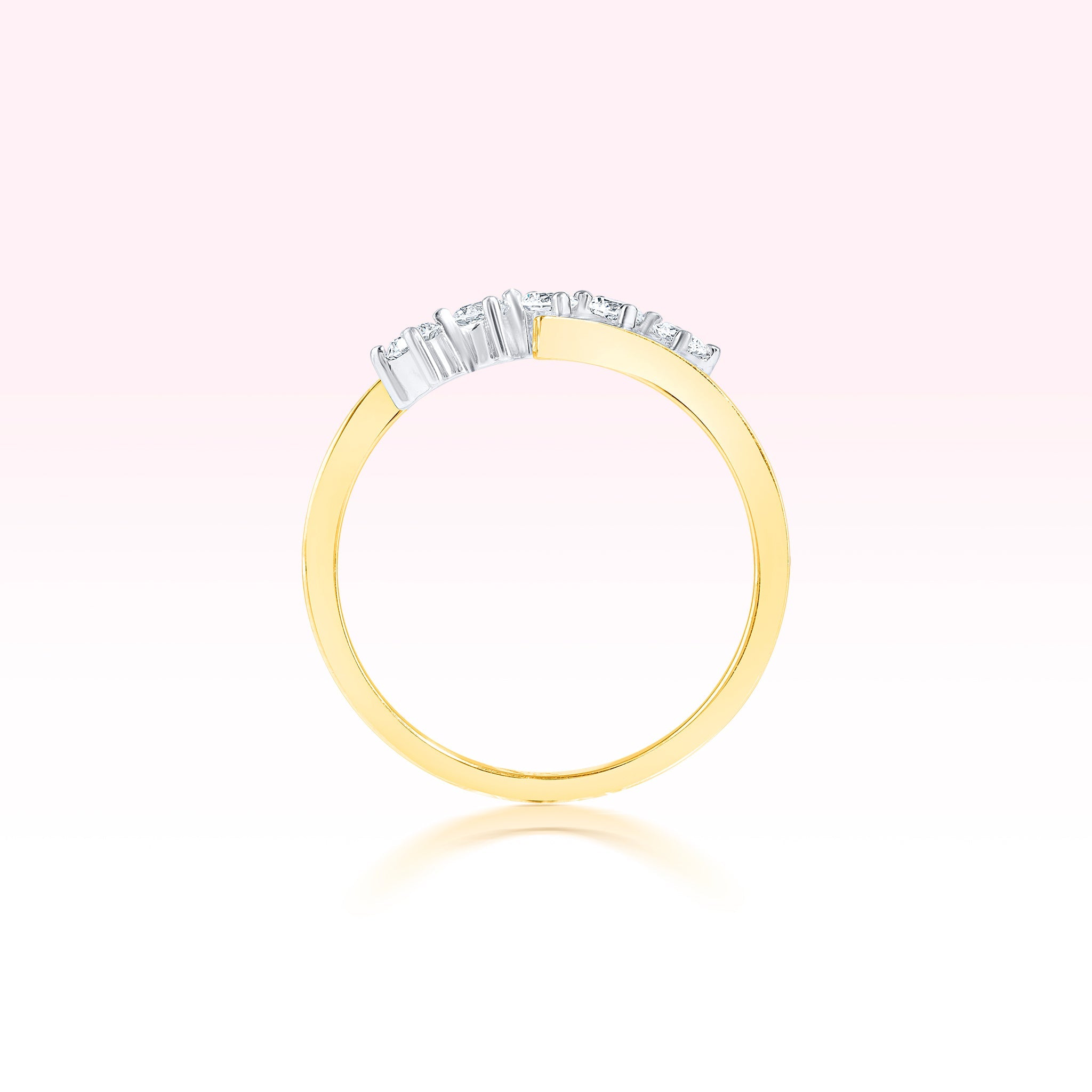 14K Yellow Gold Diamond Ring - Thessia