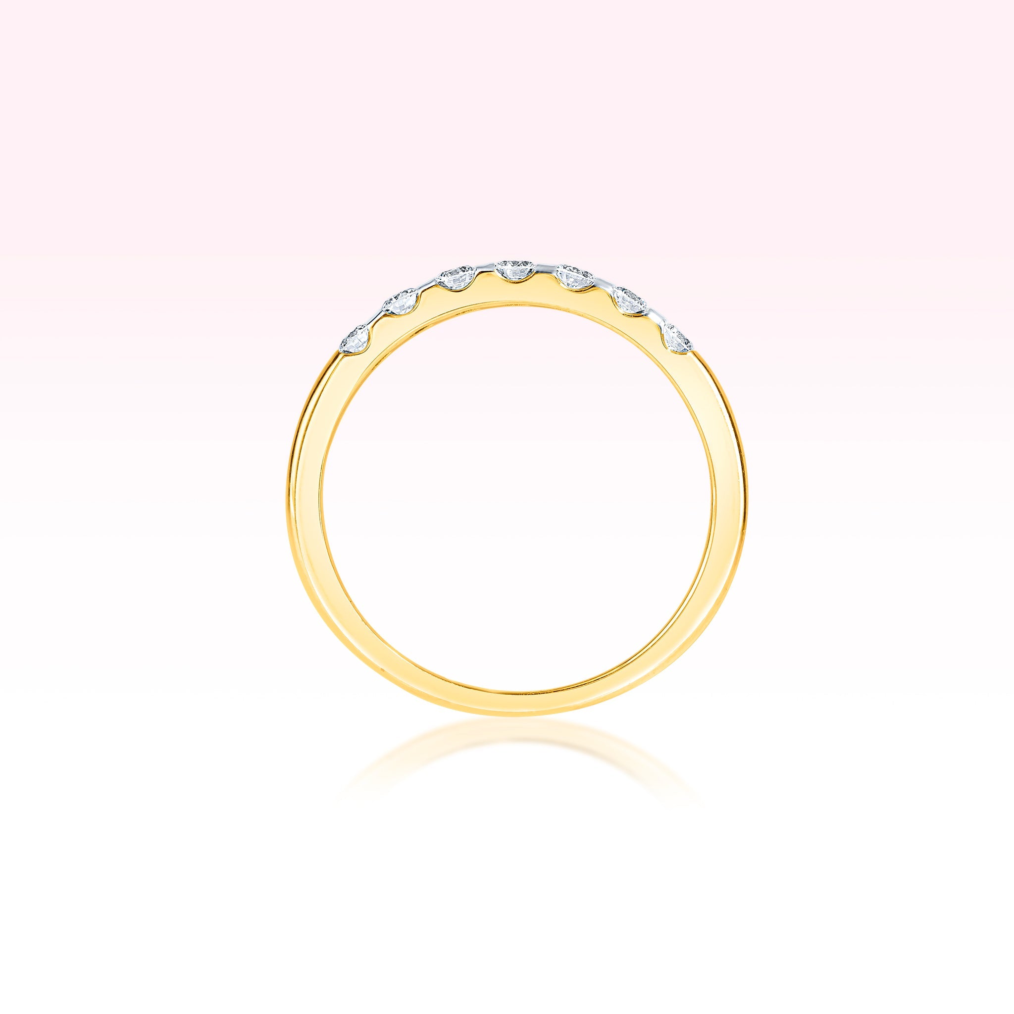 14K Yellow Gold Diamond Ring - Thessia