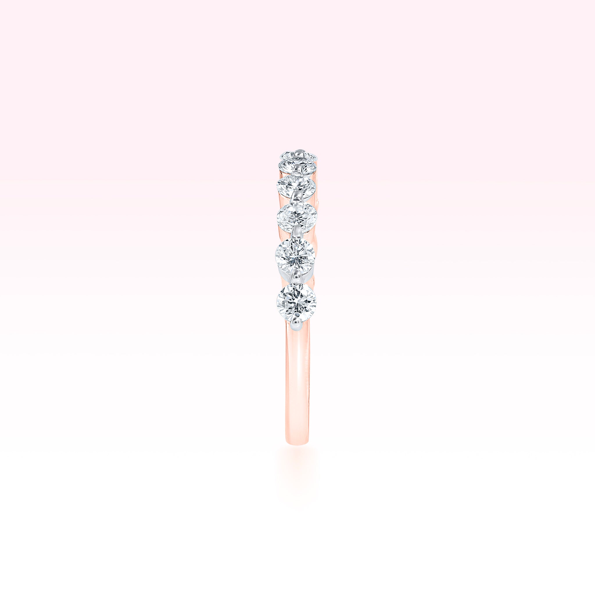 14K Rose Gold Diamond Ring - Thessia