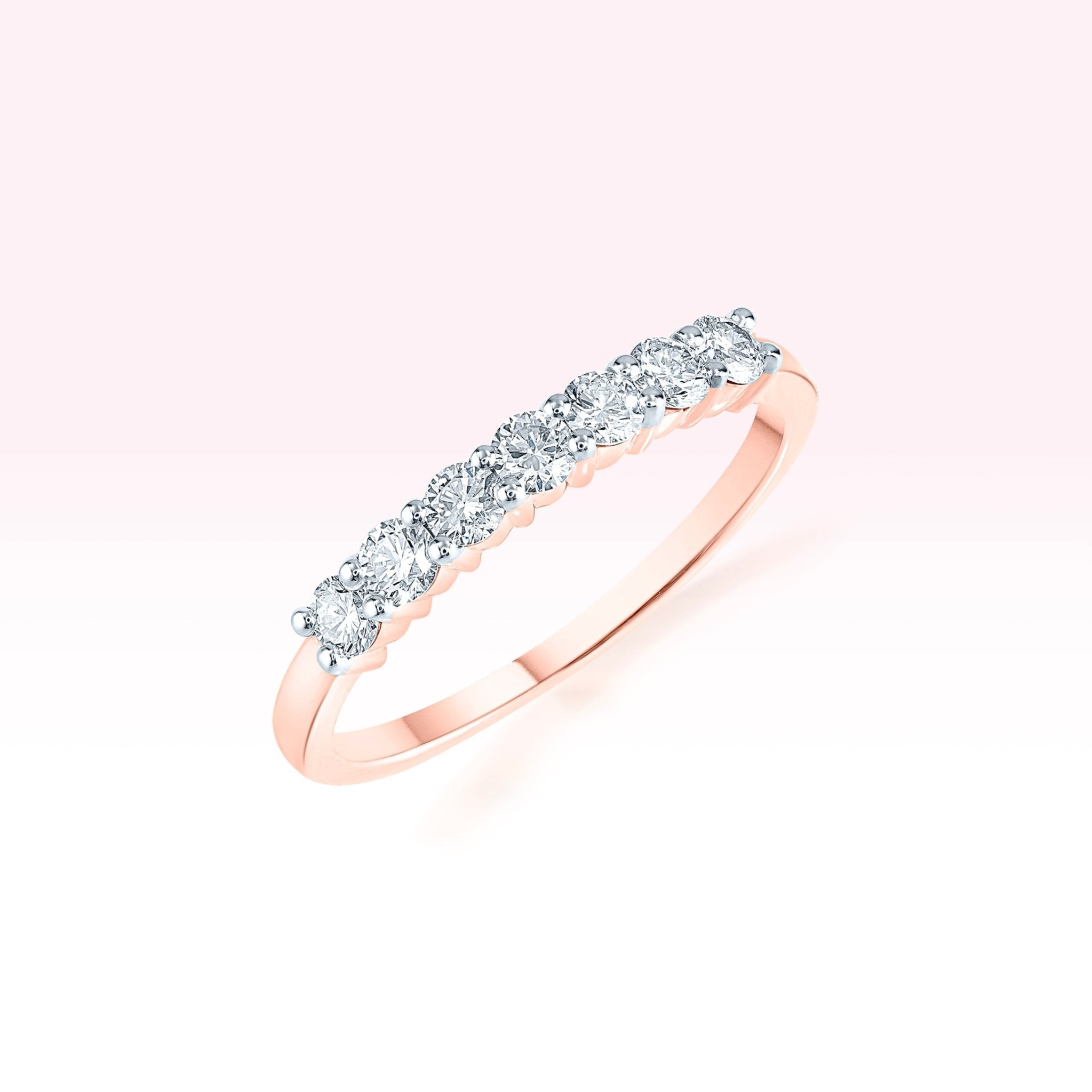 14K Rose Gold Diamond Ring - Thessia