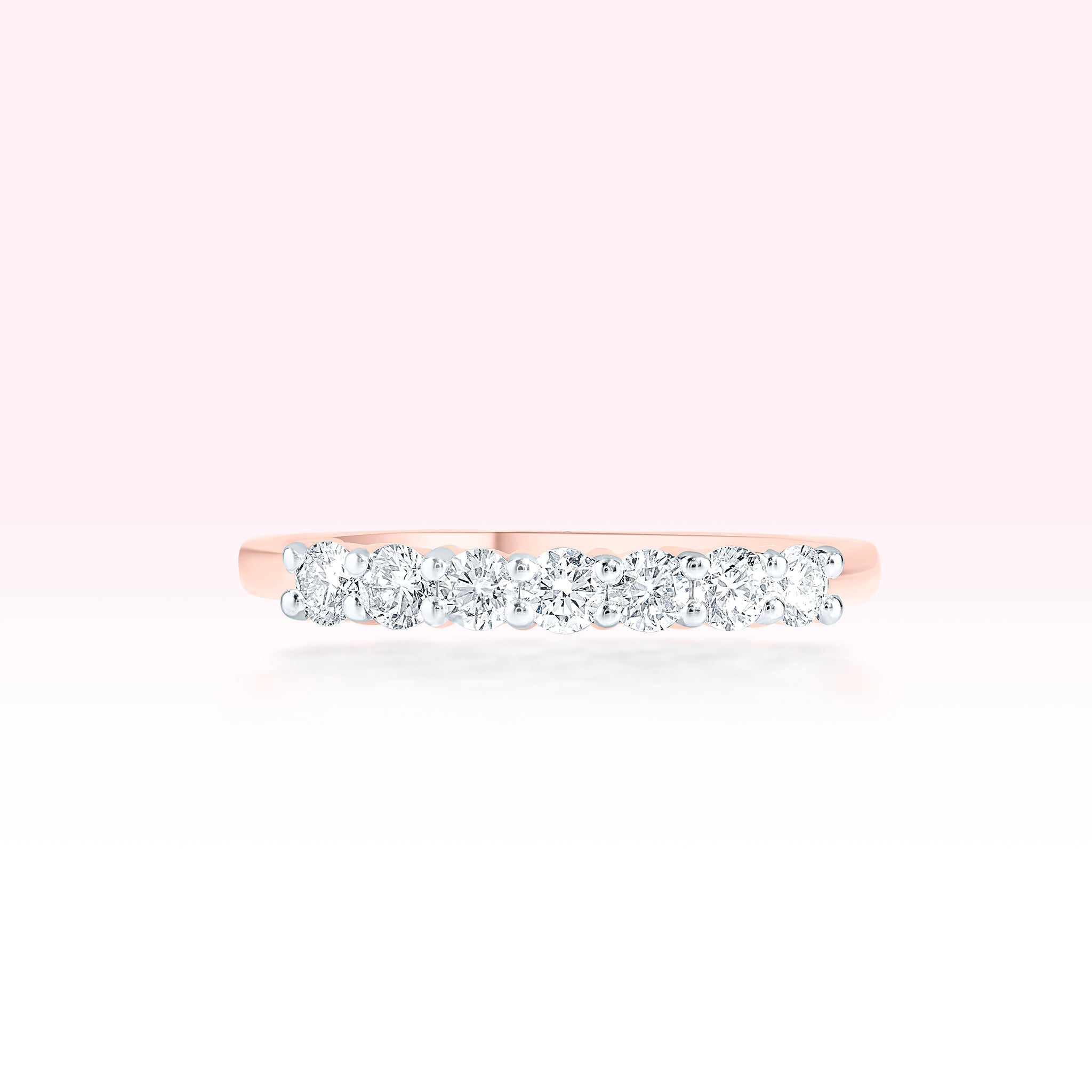 14K Rose Gold Diamond Ring - Thessia