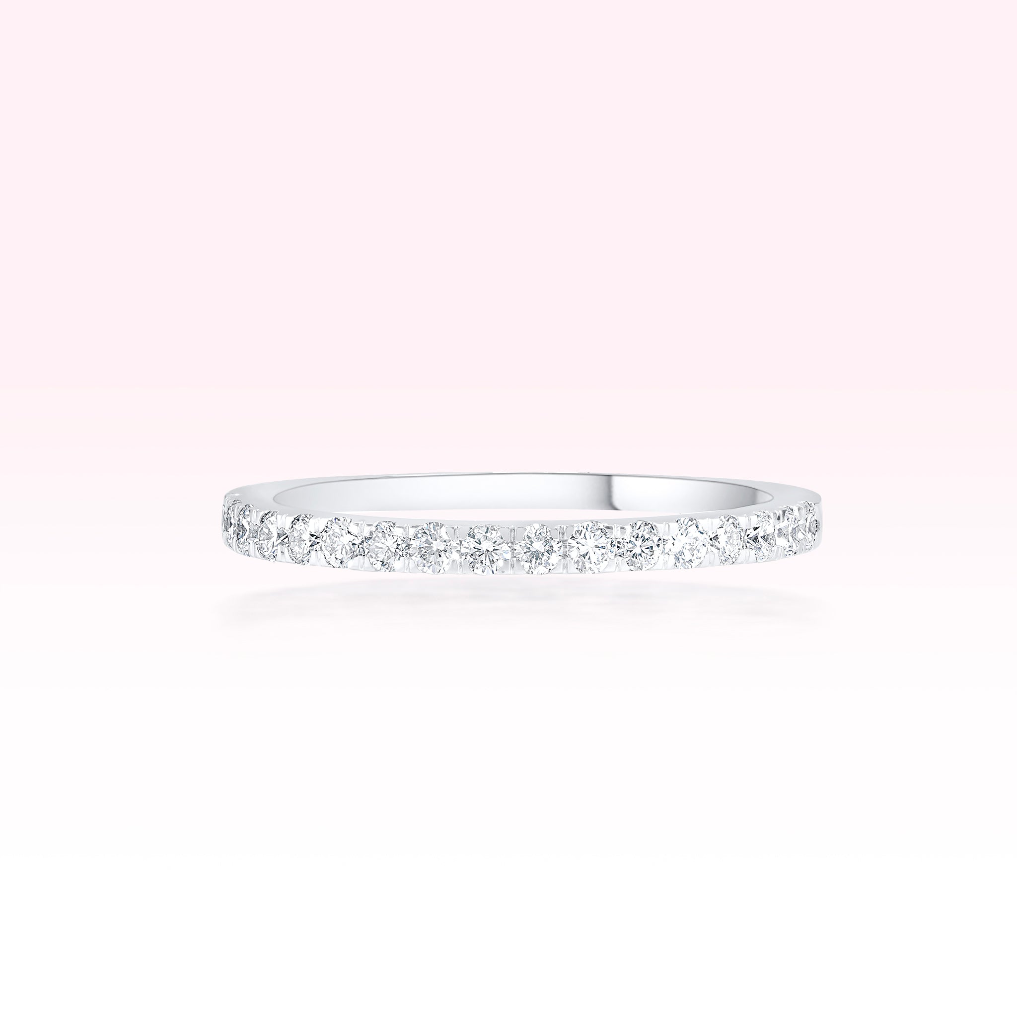 14K White Gold Diamond Ring - Thessia