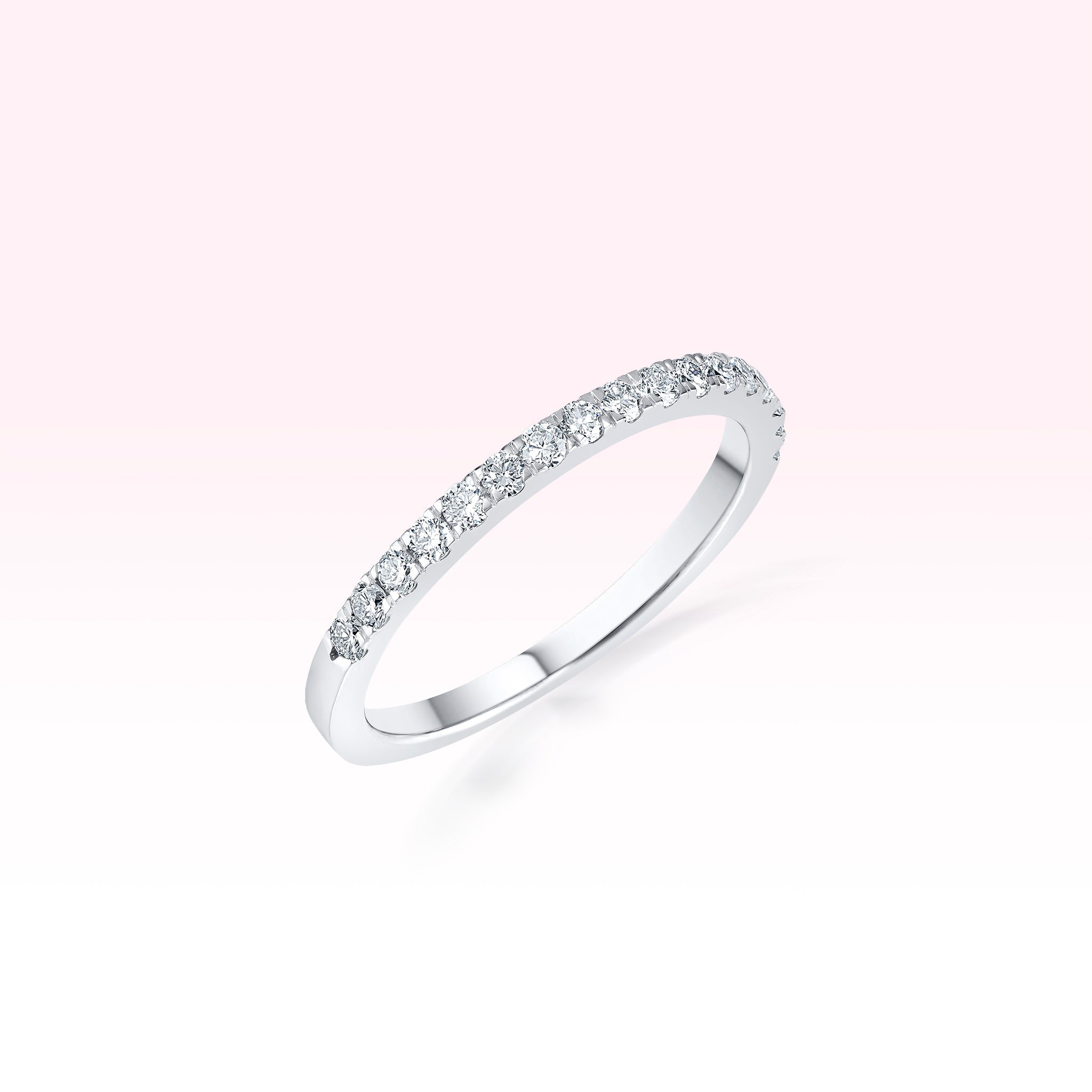 14K White Gold Diamond Ring - Thessia