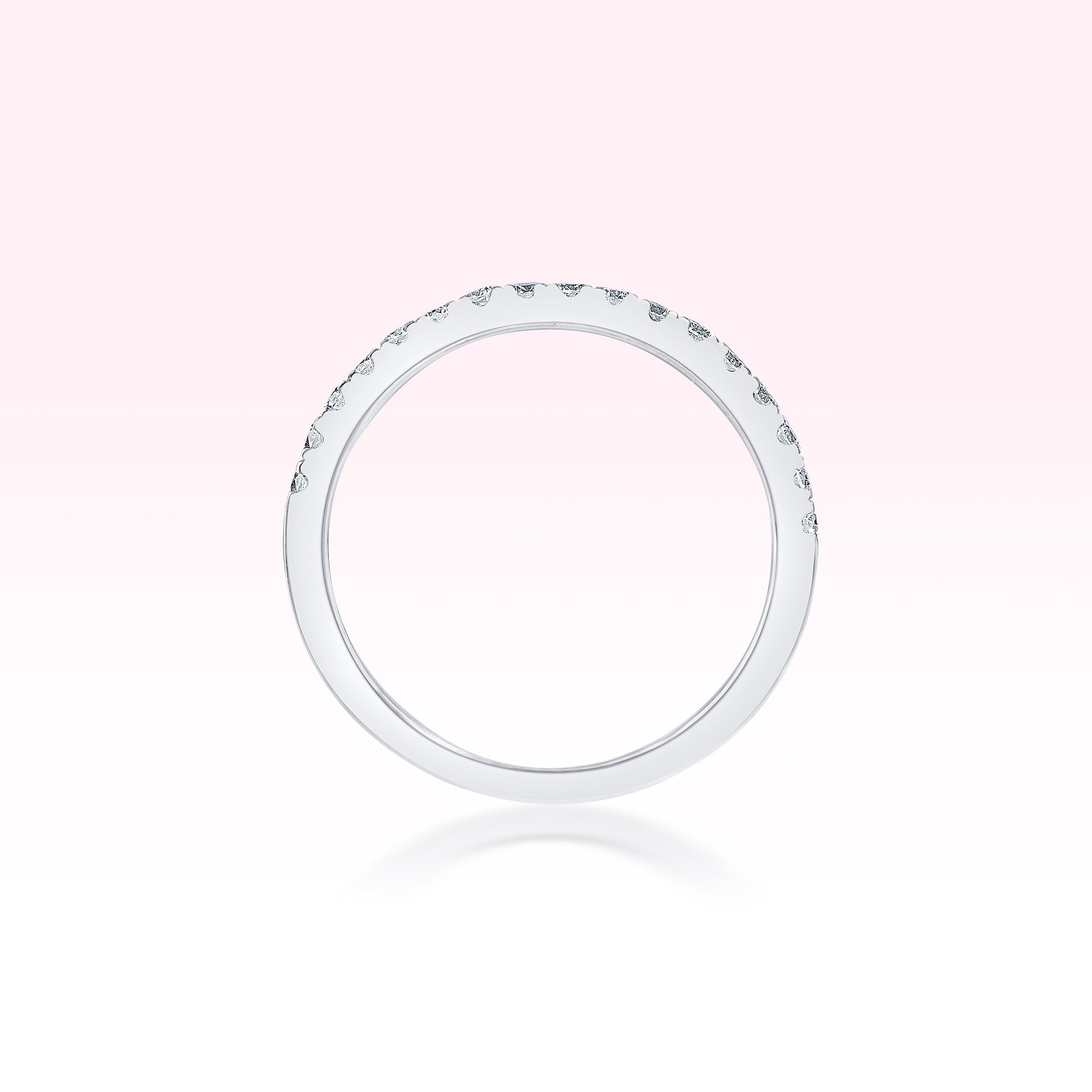 14K White Gold Diamond Ring - Thessia