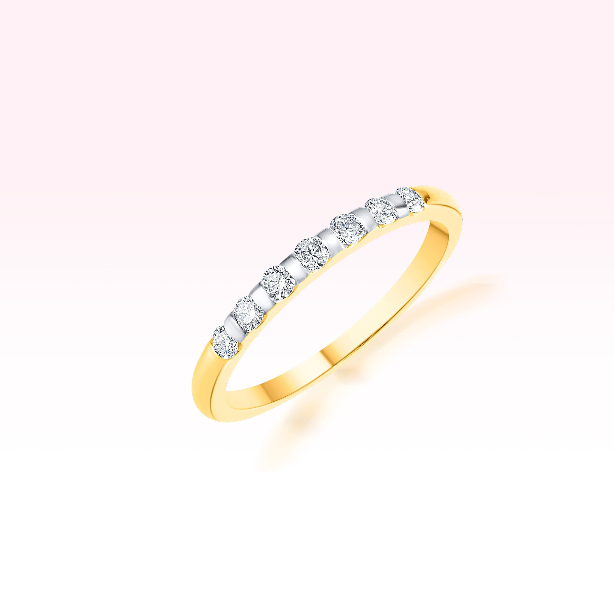 14K Yellow Gold Diamond Ring - Thessia